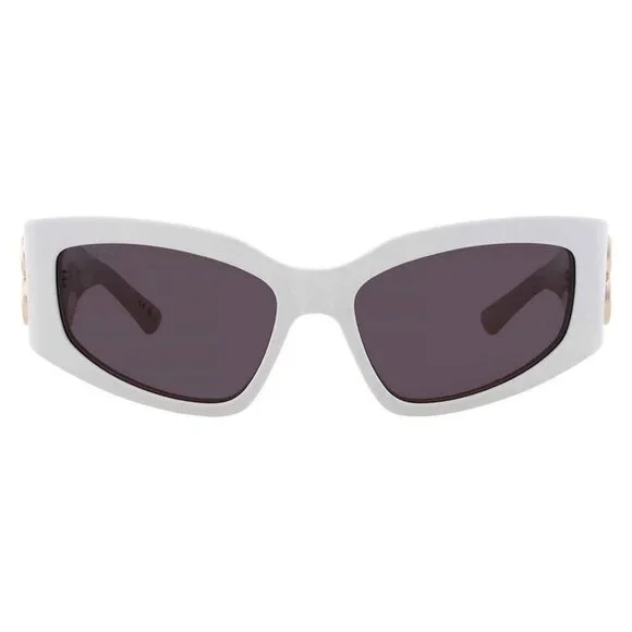 New Balenciaga Grey Cat Eye Ladies Sunglasses BB0321S 010 57 BB0321S 010 57Wom